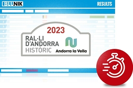 52è Ral·li d'Andorra Històric 2023 Classements